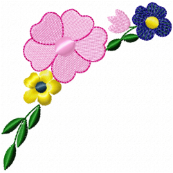 Flowers And Tree Embroidery Design 9 Flowers And Tree Embroidery Design 9